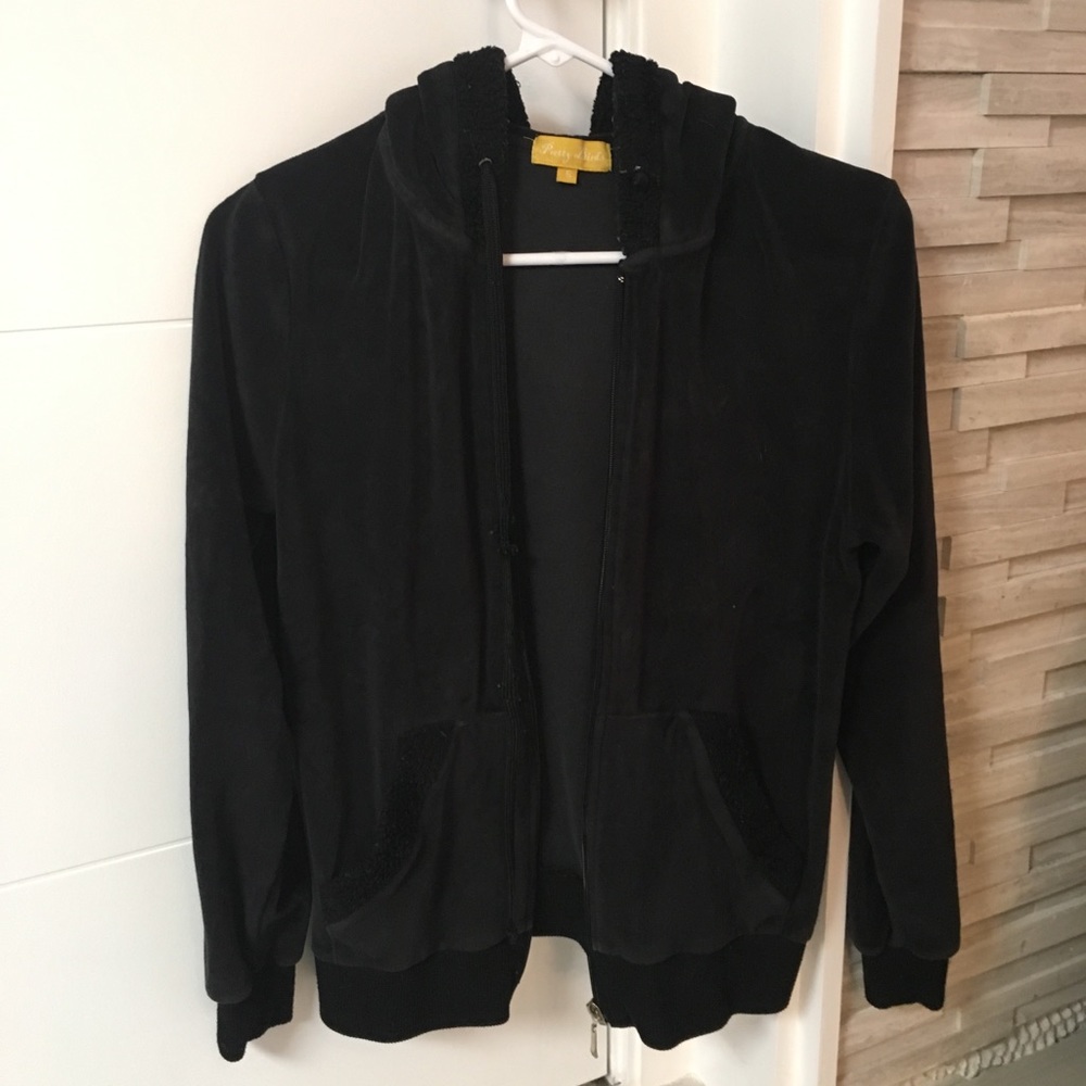 Black zip up hoodie
